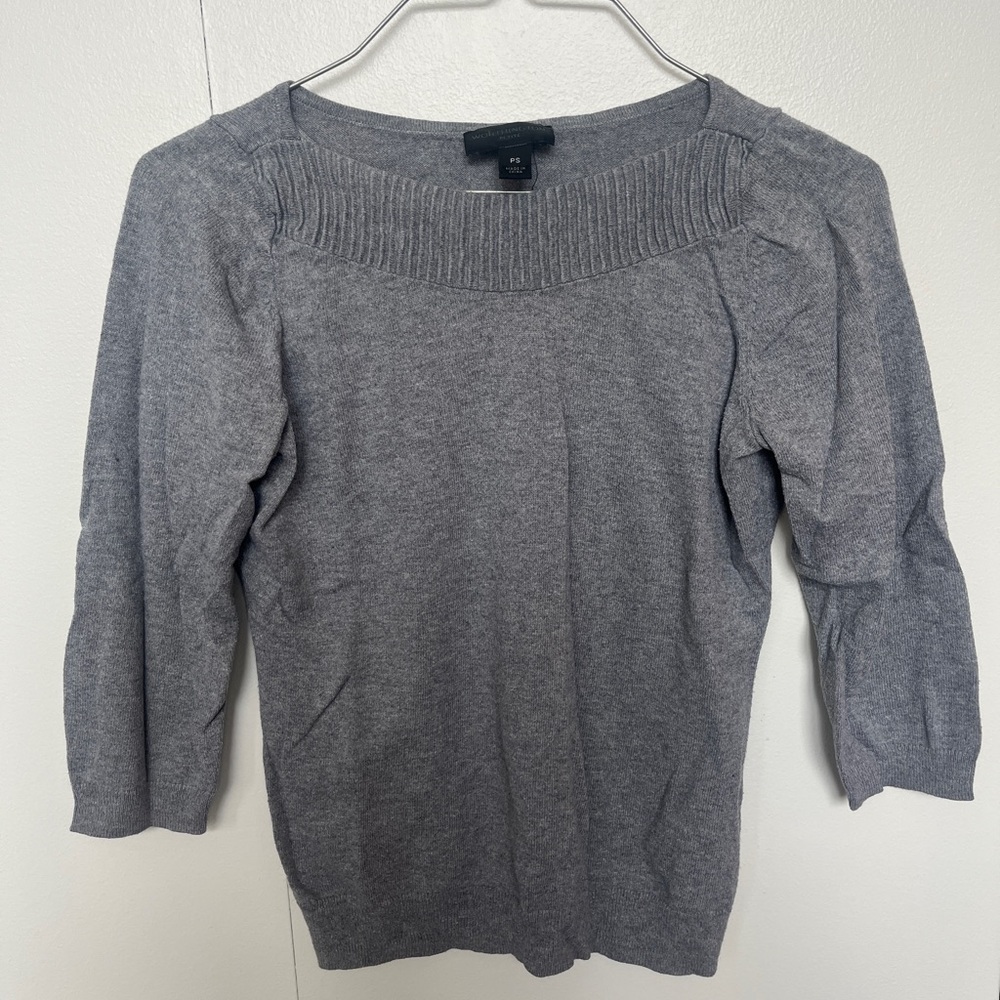 Worthington Gray Boat Neck Sweater